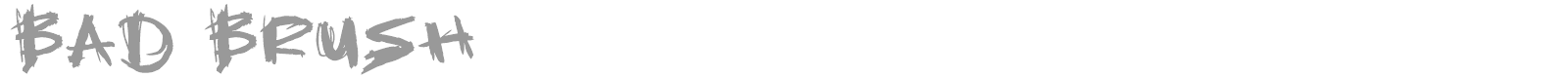 Bad Brush font preview